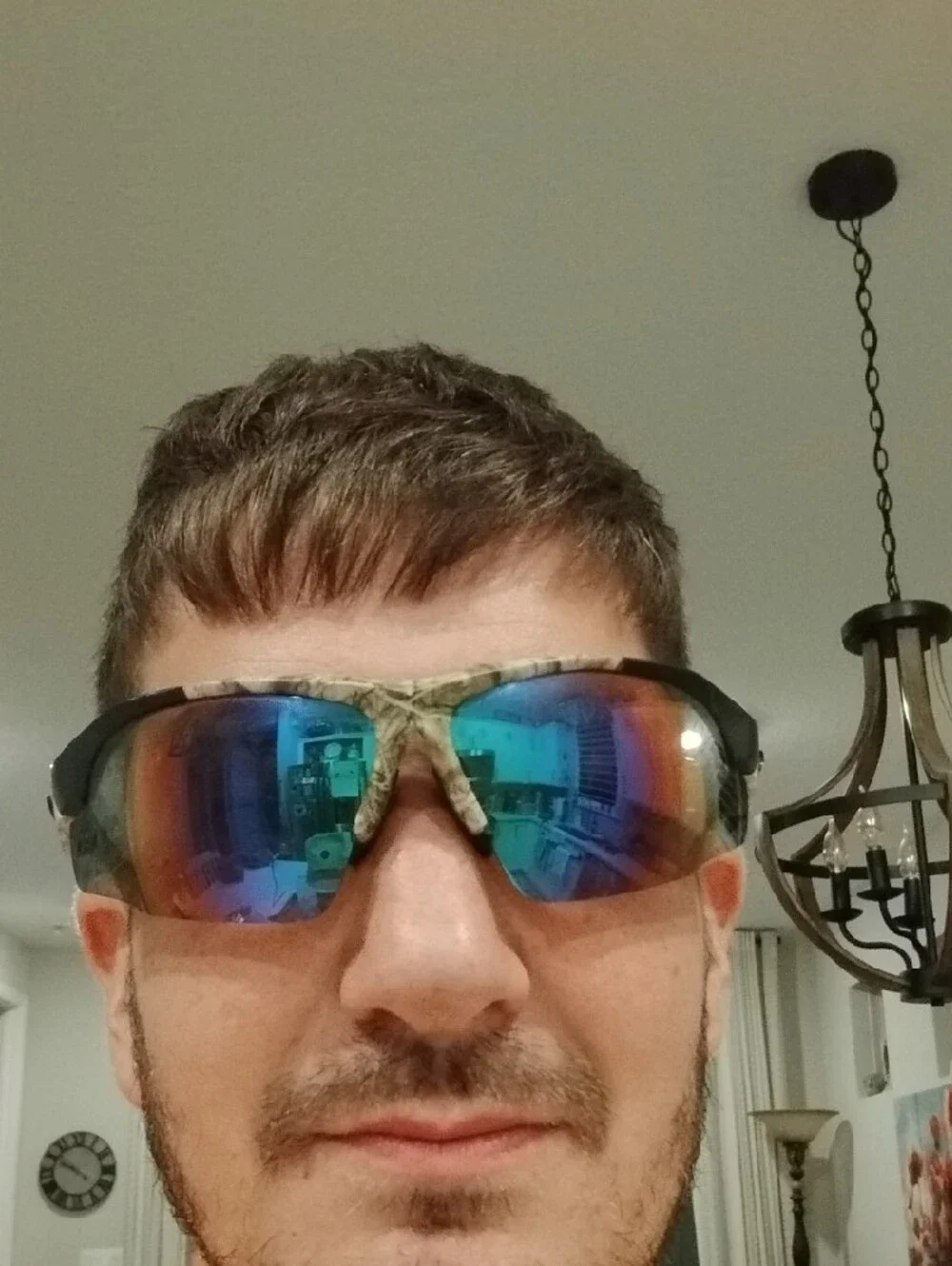 XLoop Camo Sport Sunglasses with Mirrored Lenses